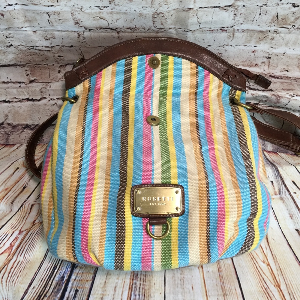 Rosetti Multicolor Vertical Stripes Shoulder Bag - image 7